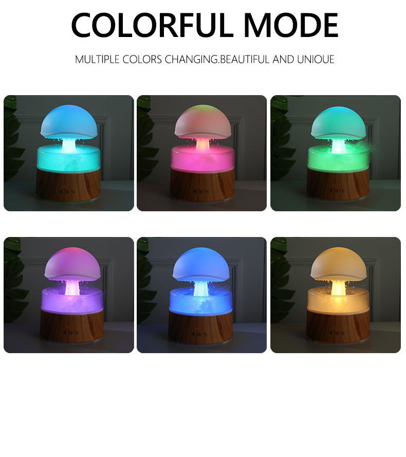 Rain Cloud Humidifier & Ultrasonic Aroma Diffuser (Remote Included)