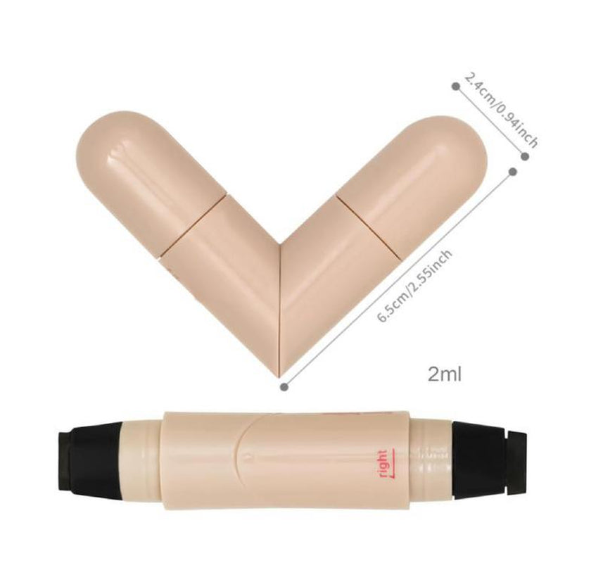 Eye Liner Stamp - 2Ml Double-Tip Smudgeproof Makeup Pen, Lightweight Tool for Women, Perfect for Traveling, Outdoor, Business Trip, Home, School, Easy Precision Application Waterproof Eyeliner