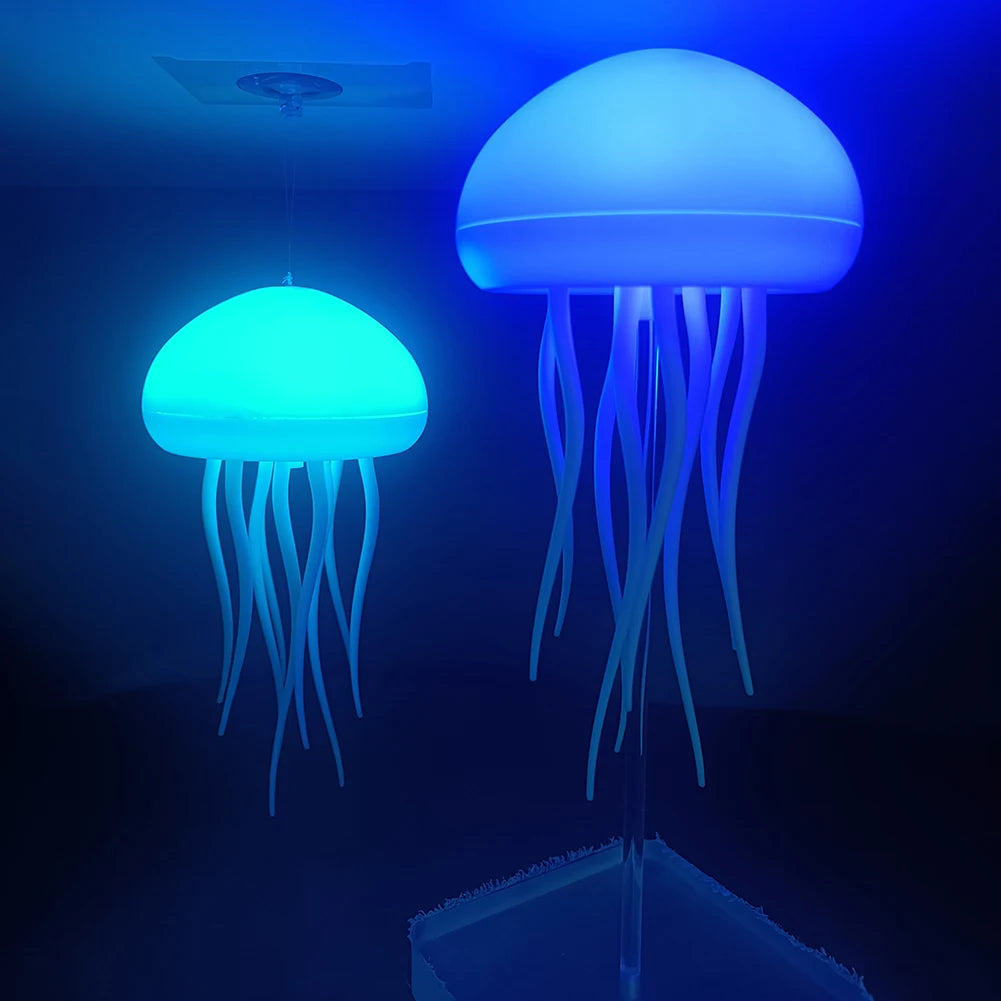 Jellyfish Lamp Rechargeable Jellyfish Bedside Lamp RGB Gradient Jellyfish Table Lamp Jellyfish Desk Lamp for Home Office Decor