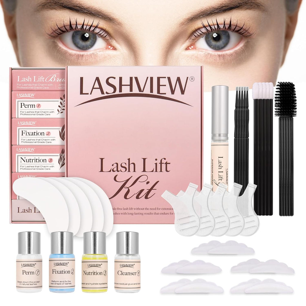 Lash Lift Kit, Eyelash Perm Kit, Professional Eyelash Curling Lash Extension Set,Lash Curling, Semi-Permanent Curling Perming Wave Suitable for Salon