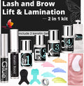 Eyelash Perm Kit Eyebrow Lamination Kit Professional Lash Lift Glue and Brow Lift Keratin Nutrition Long-Lasting 8 Weeks Friendly to Novices Can Use More than 10 Times at Salon.