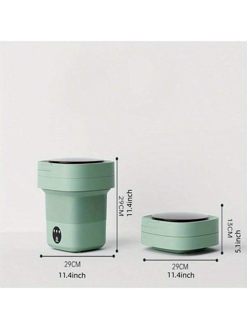 8L High-Capacity Foldable Washing Machine Compactportable Washing Bucket with Wash-And- Spin Functionautomatic Cleaning for Underwear and Socks Mini Washingmachine for Student Dorms Ideal for Small Spaces, Campingand Travel Dryer