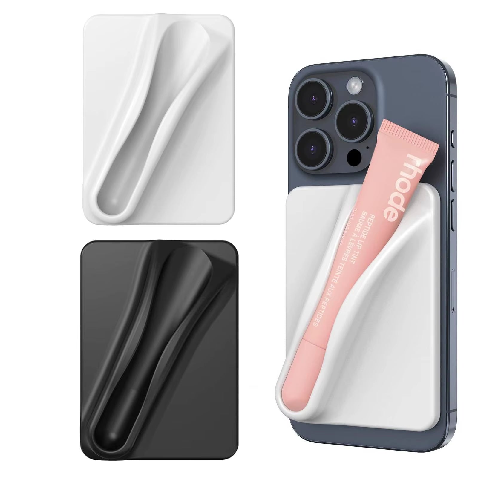 2024 New Silicone Lip Gloss Adhesive Sleeve for Cell Phone Case Silicone Lip Holder Stick-On Phone Case for Iphone Android Phone