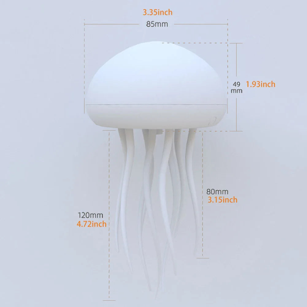 Jellyfish Lamp Rechargeable Jellyfish Bedside Lamp RGB Gradient Jellyfish Table Lamp Jellyfish Desk Lamp for Home Office Decor