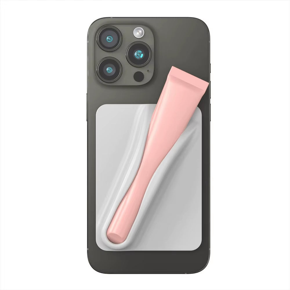 2024 New Silicone Lip Gloss Adhesive Sleeve for Cell Phone Case Silicone Lip Holder Stick-On Phone Case for Iphone Android Phone