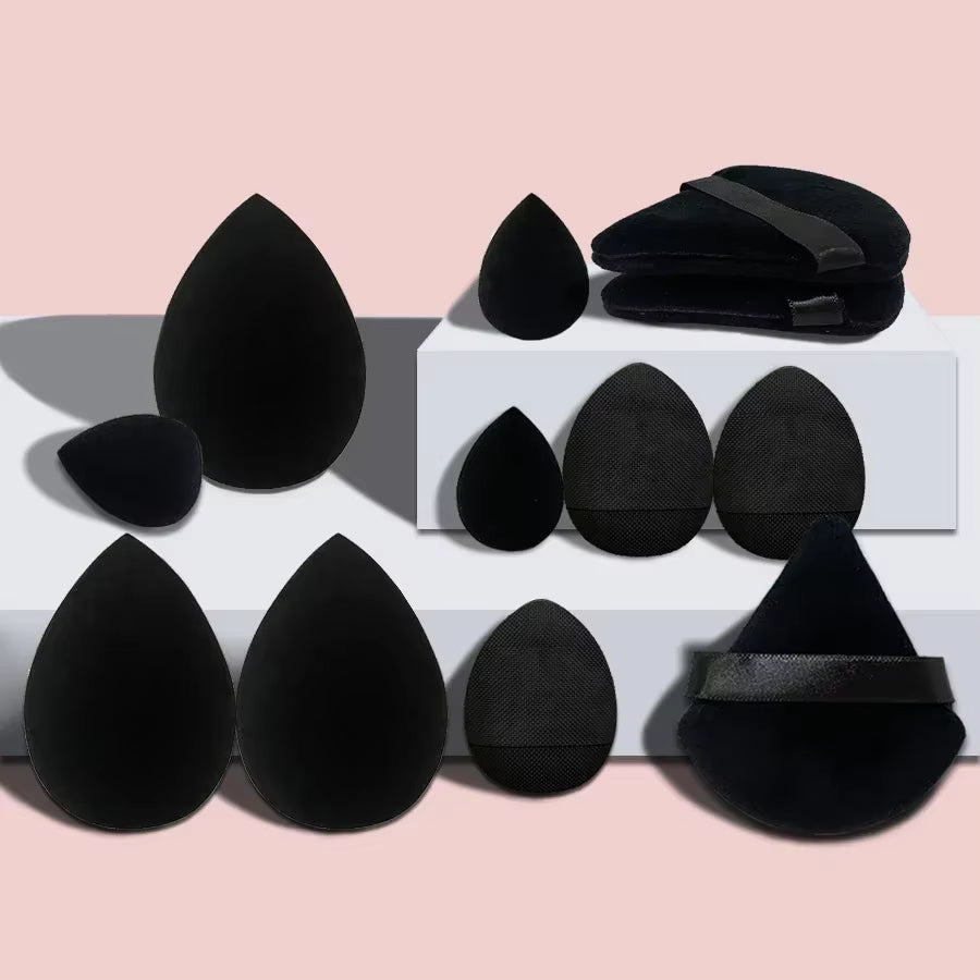 10/12Pcs Makeup Sponge Blender Beauty Egg Foundation Sponges Liquid Cream Cosmetic Puff Women Make up Accessories Beauty Tools