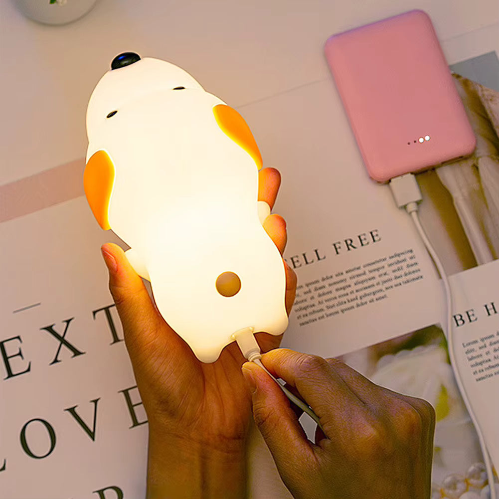 PuppyGlow™: Soft Silicone Touch-Control Night Light
