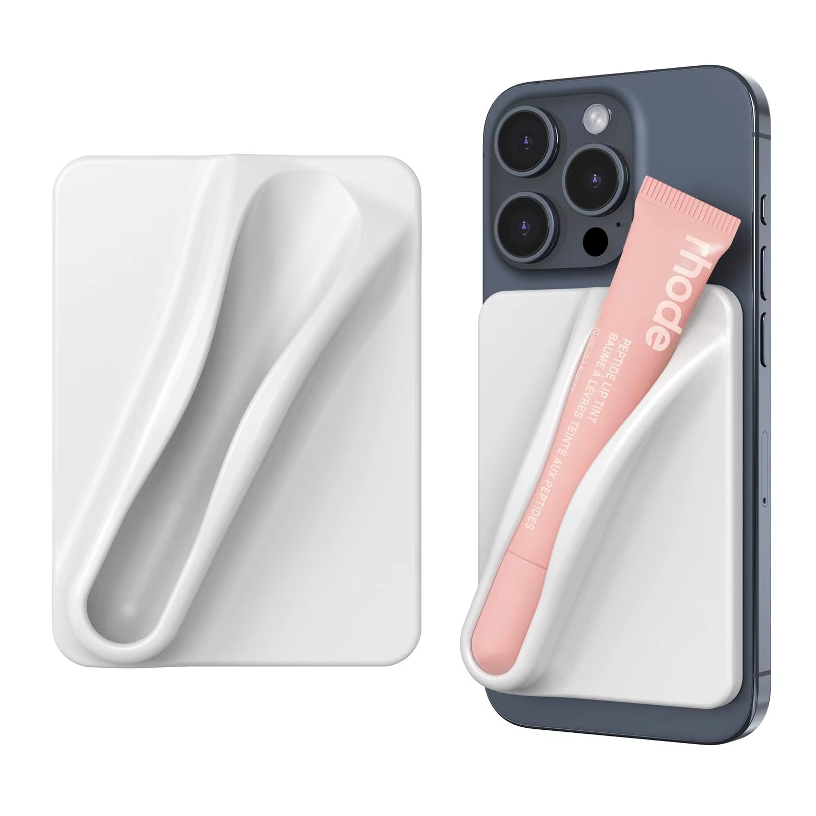 2024 New Silicone Lip Gloss Adhesive Sleeve for Cell Phone Case Silicone Lip Holder Stick-On Phone Case for Iphone Android Phone