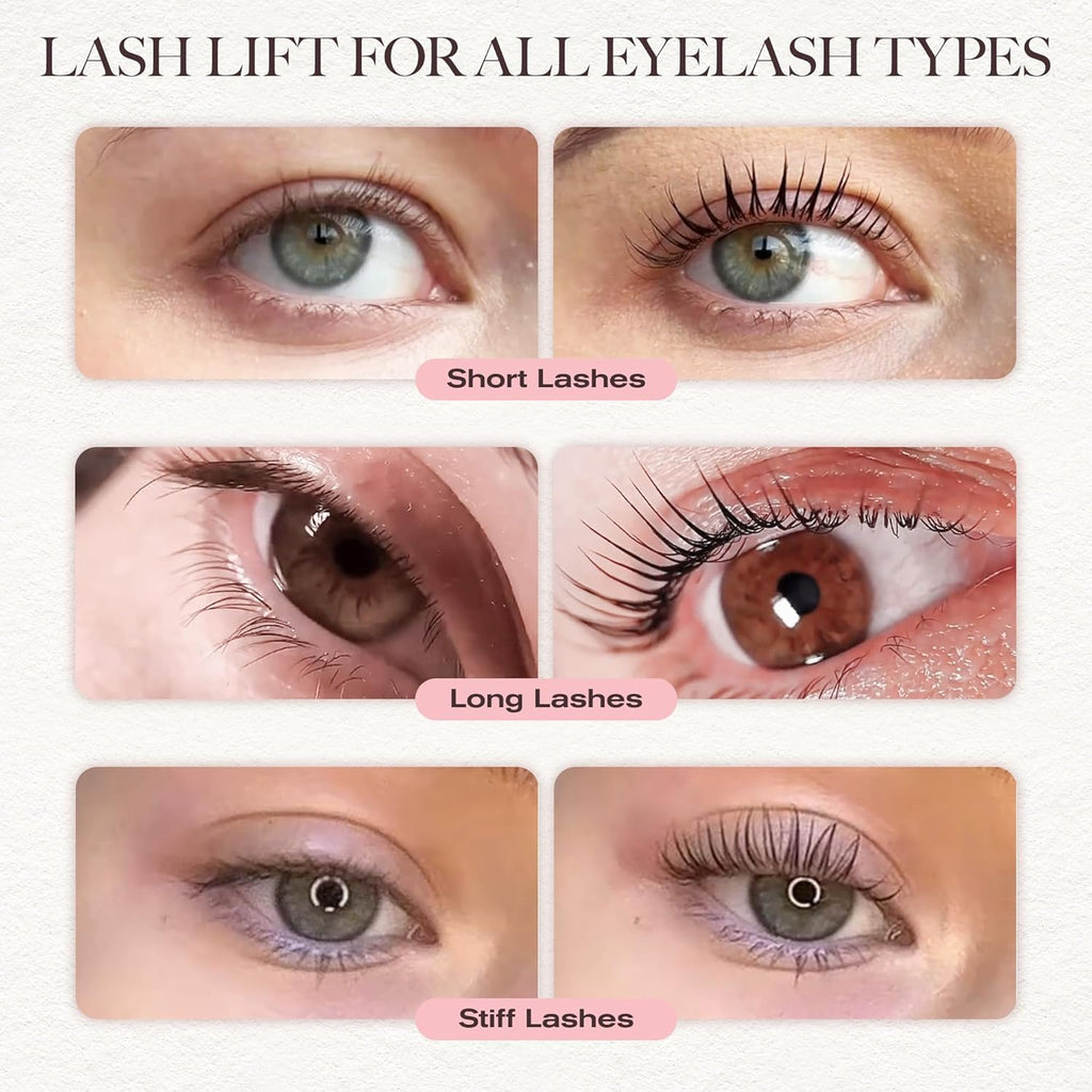 Lash Lift Kit, Eyelash Perm Kit, Professional Eyelash Curling Lash Extension Set,Lash Curling, Semi-Permanent Curling Perming Wave Suitable for Salon